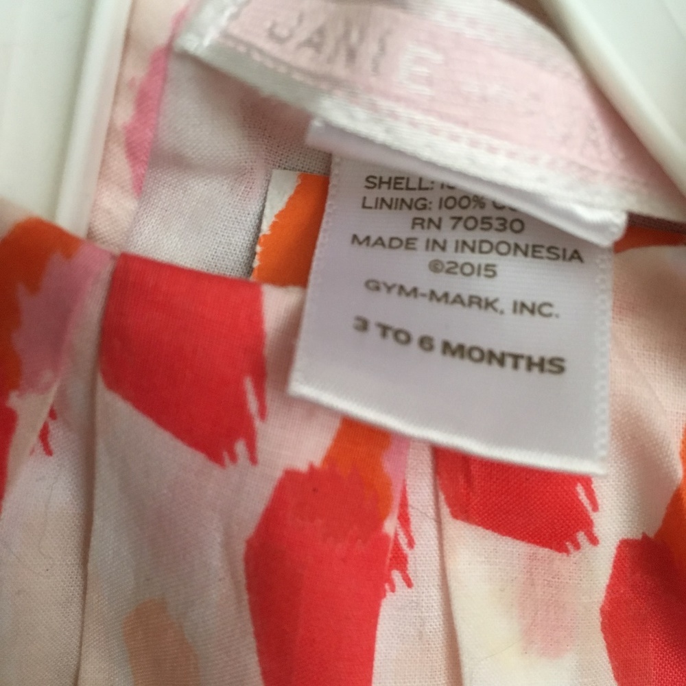2pc JANIE AND JACK Short Set, 3-6m, POPPY - Picture 5 of 6